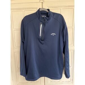 Callaway size XL navy blue 1/4 zip golf pullover sweatshirt
